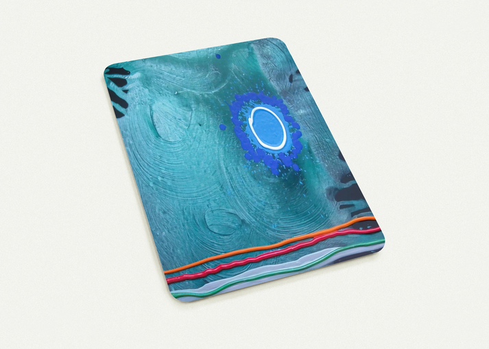 Blue Moon - 2006 By John Hoyland Pack of 10 Post Cards | John Hoyland Post Cards | A6 (10.5 x 14.8 cm) - 4.1 x 5.8 inches