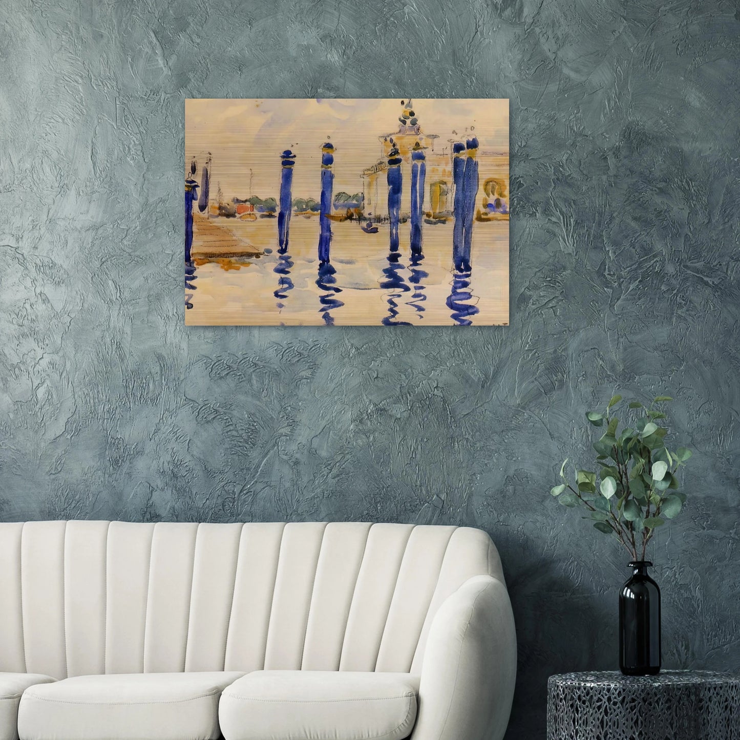 La Donana, Venice - Henri-Edmond Cross Brushed Aluminum Print - 70x100 cm / 28x40 inches | Henri-Edmond Cross Aluminum Print | Henri-Edmond Cross Prints