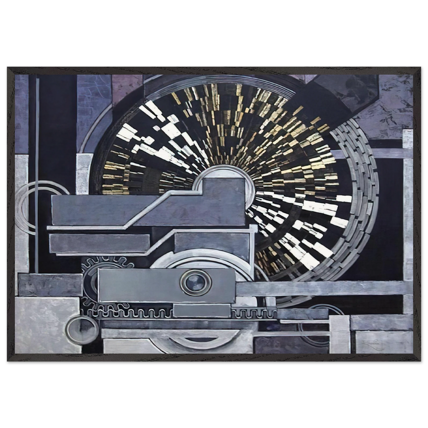 Music - Frantisek Kupka 70x100 cm / 28x40 inches Framed Art Print – Black Wooden Frame