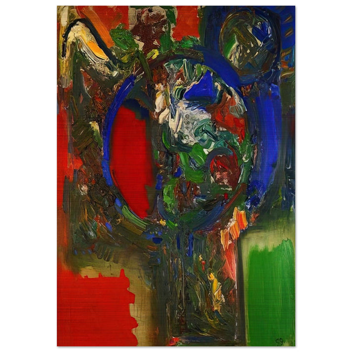 The Bouquet - Hans Hofmann Brushed Aluminum Print - 70x100 cm / 28x40 inches | Hans Hofmann Aluminum Print | Hans Hofmann Prints