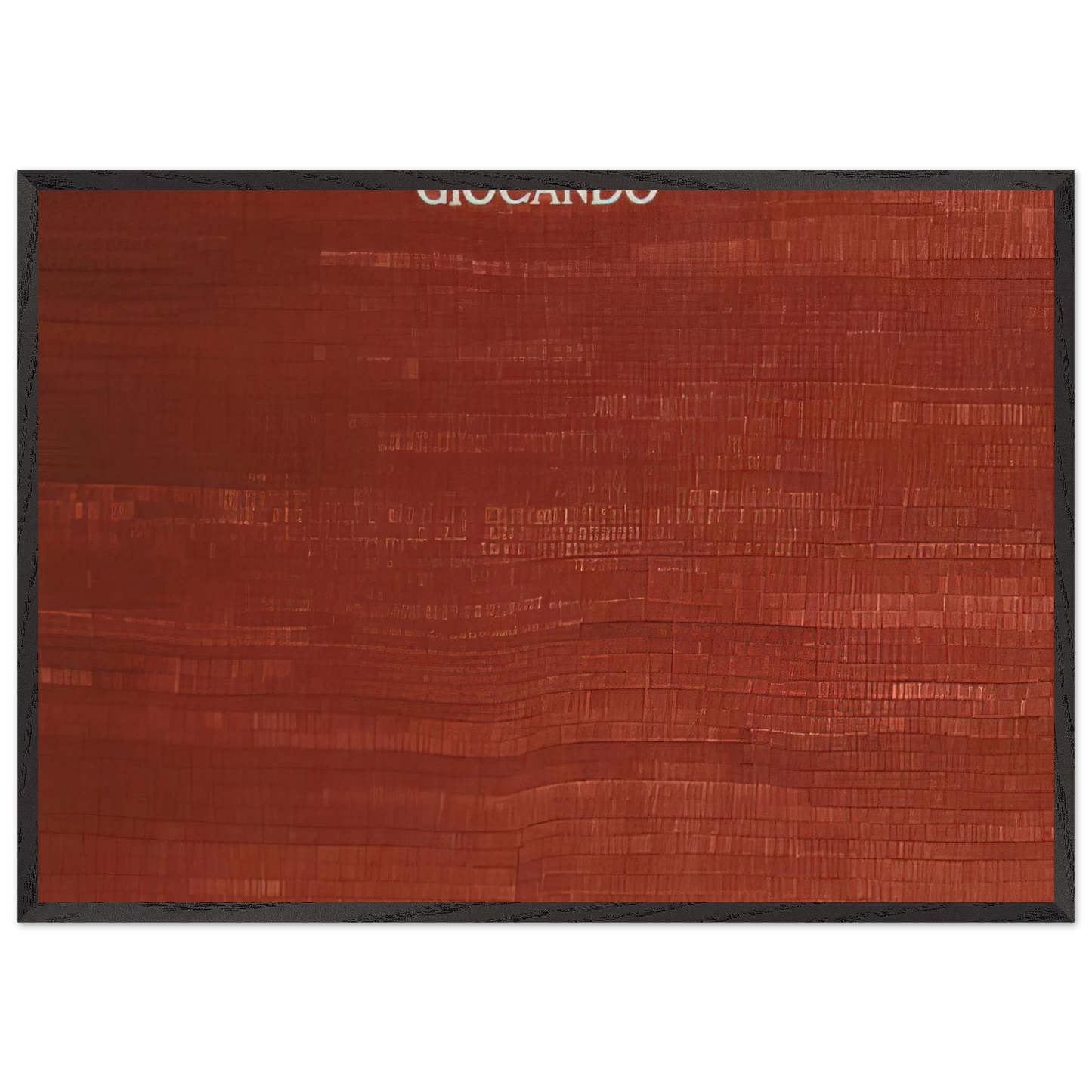 GIOCANDO - Alighiero Boetti Framed Art Print – Black Wooden Frame - Default Title - -Framed Art Print