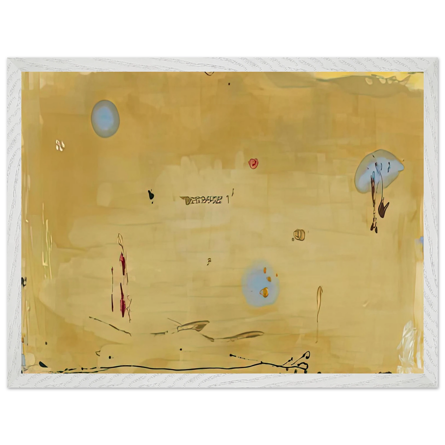 Helen Frankenthaler - Brother Angel, 1983- Wall Art - 60x80 cm / 24x32 inches - Premium Wooden Framed Poster With Fine Art Paper - White frame