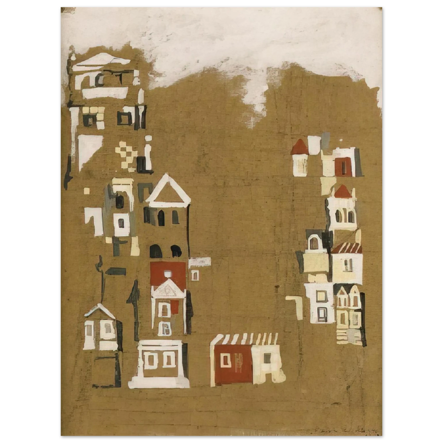 Maria Helena Vieira da Silva - Maisons - 1946 Fine Art Poster - Default Title