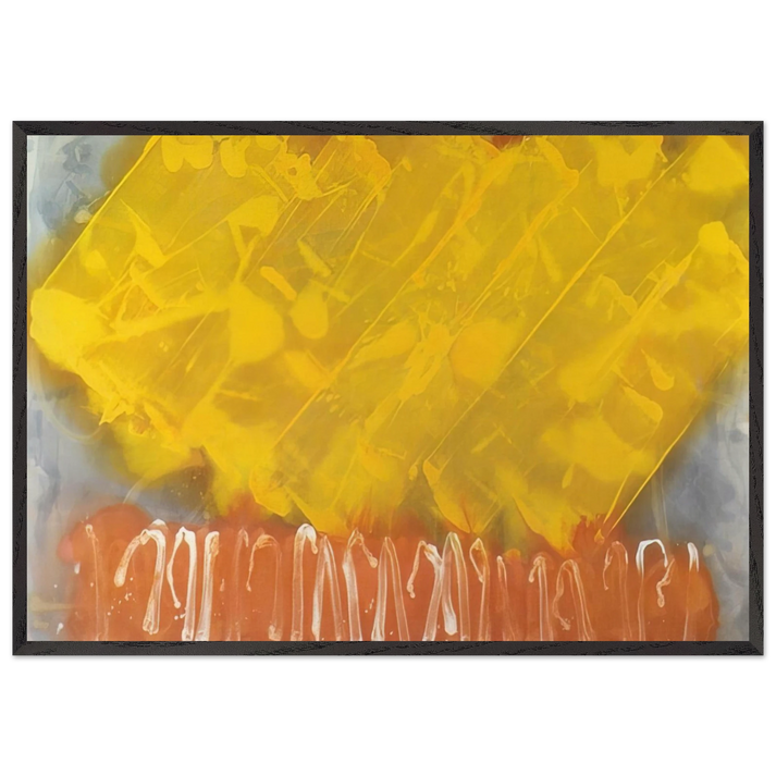 Cathay - 1979 - Albert Irvin 70x100 cm / 28x40 inches Framed Art Print – Black Wooden Frame