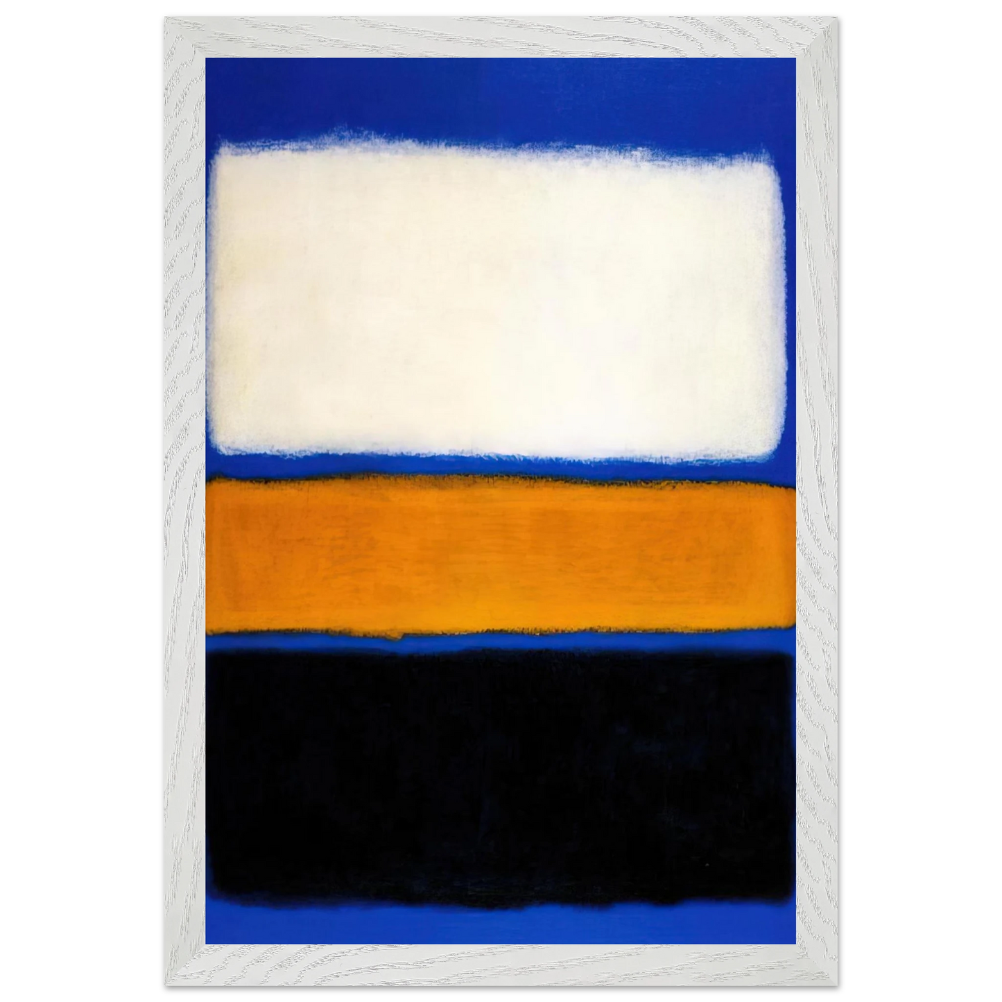 Mark Rothko - No. 16 - 1961 Wall Art - 60x80 cm / 24x32 inches - Premium Wooden Framed Poster With Fine Art Paper - White frame