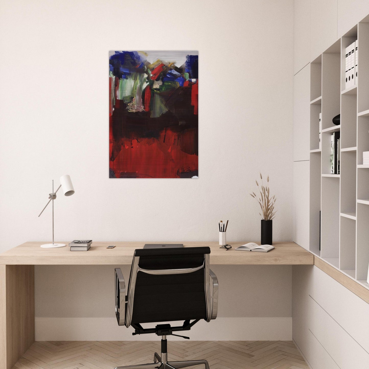 Nulli Secundus - Hans Hofmann Brushed Aluminum Print - 70x100 cm / 28x40 inches | Hans Hofmann Aluminum Print | Hans Hofmann Prints