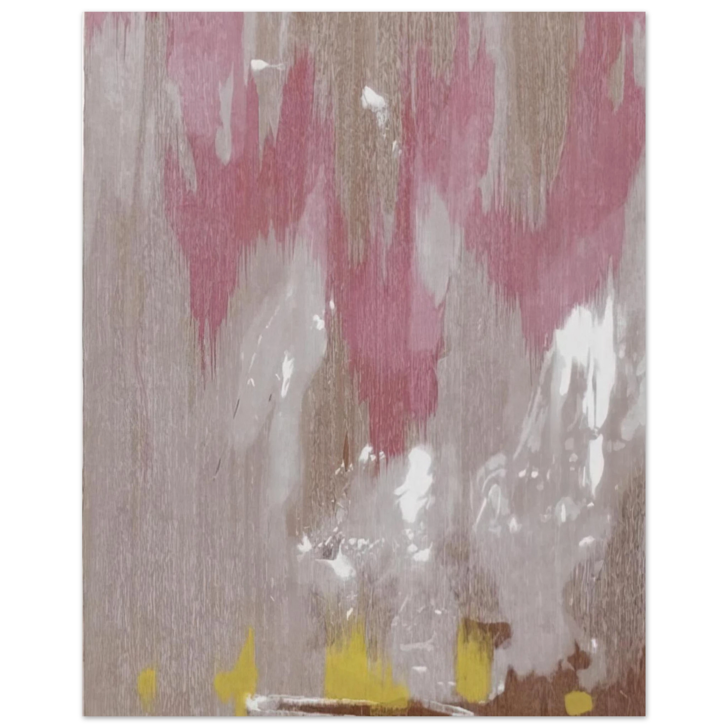 Helen Frankenthaler - Tales of Genji IV - 1998 Wall art - 21x29.7 cm / 8x12" - Premium Wooden Framed Poster With Fine Art Paper - Wood frame