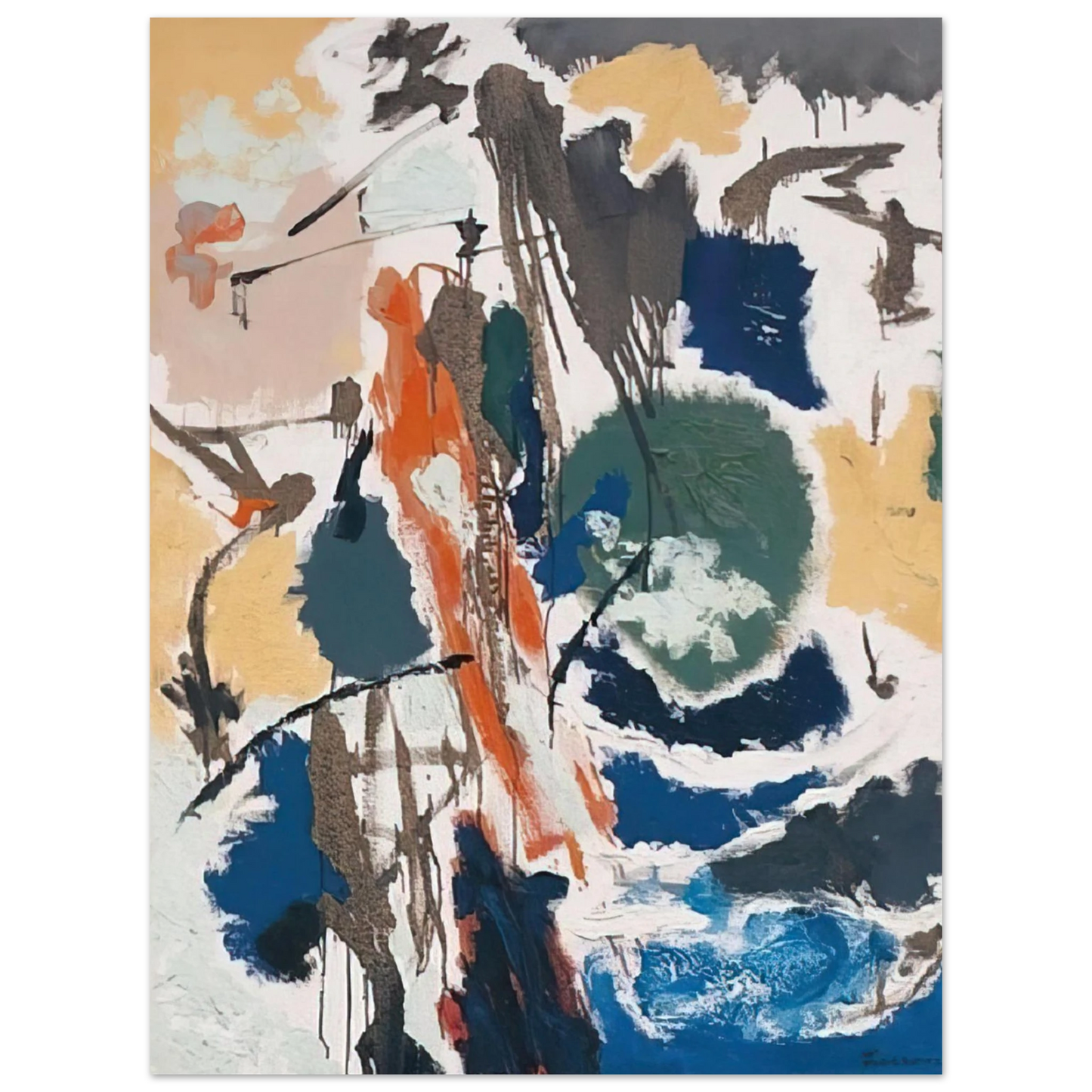 John Ferren - Outdoors - 1952 Fine Art Poster - Default Title