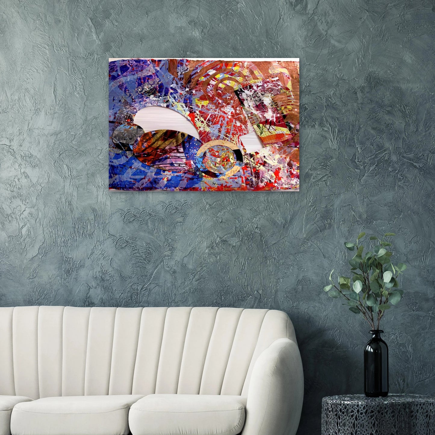 Manet I - Sam Gilliam Brushed Aluminum Print - 70x100 cm / 28x40 inches | Sam Gilliam Aluminum Print | Sam Gilliam Prints
