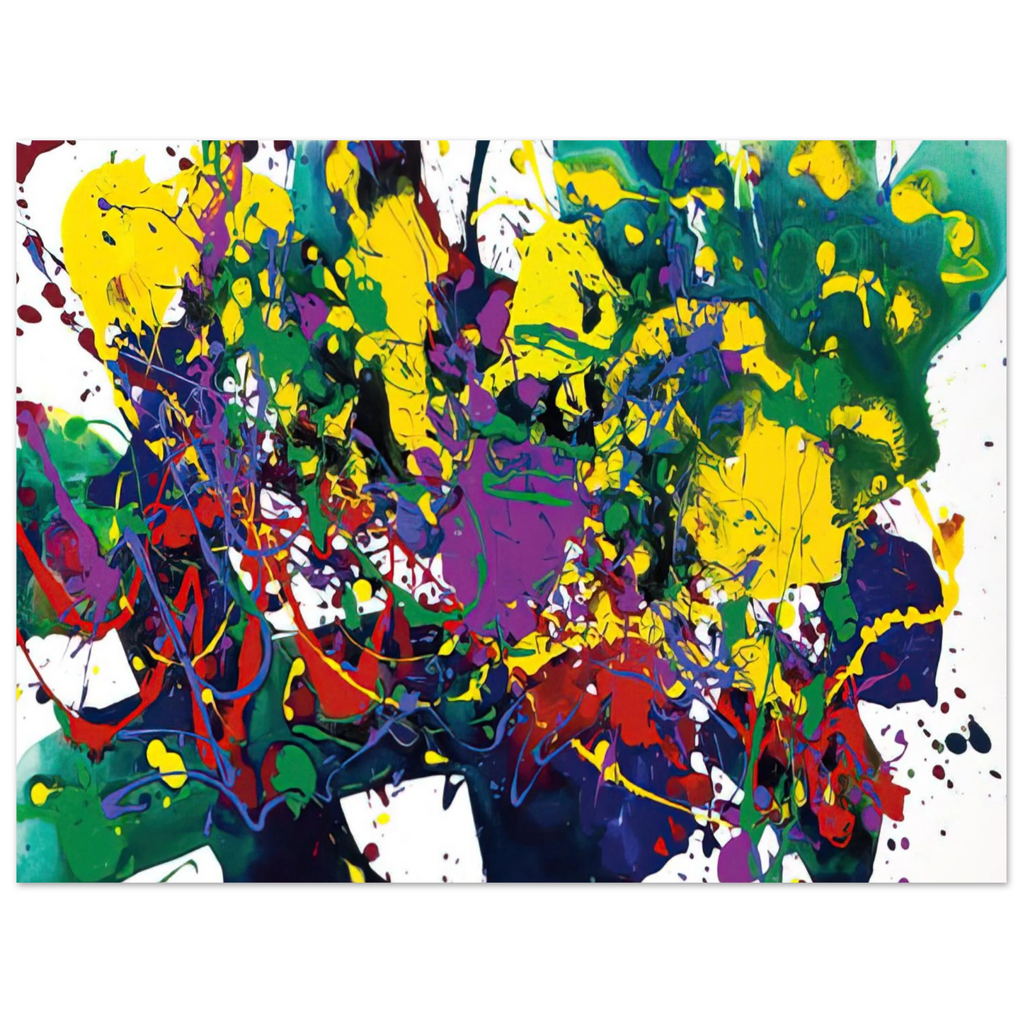 Sam Francis - Untitled SFP94-107 SFF1751 Fine Art Poster - Default Title