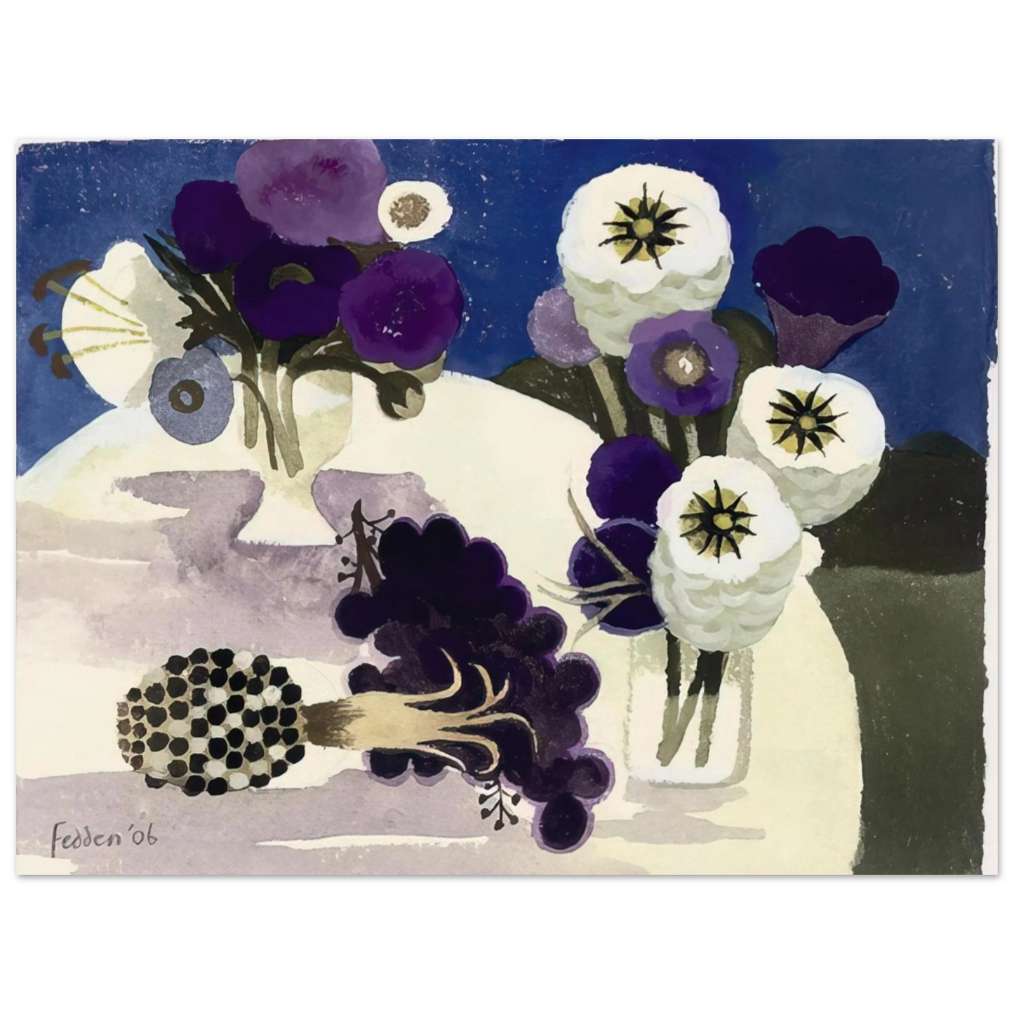 Mary Fedden - Blue - 2006 Fine Art Poster - Default Title