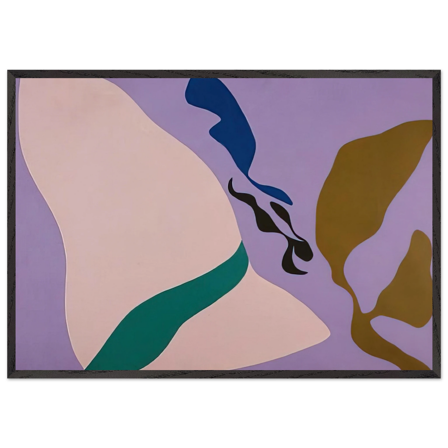 Untitled - 1968 N5 - Ray Parker Framed Art Print – Black Wooden Frame - Default Title - -Framed Art Print