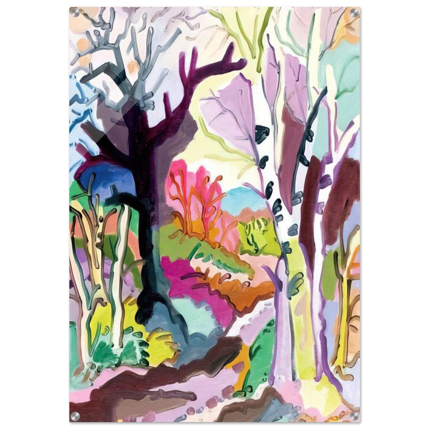 L'hiver dans les bois - 1965 - Charles Lapicque Acrylic Print - 70x100 cm / 28x40″ inches | Charles Lapicque Wall Art | Charles Lapicque Prints