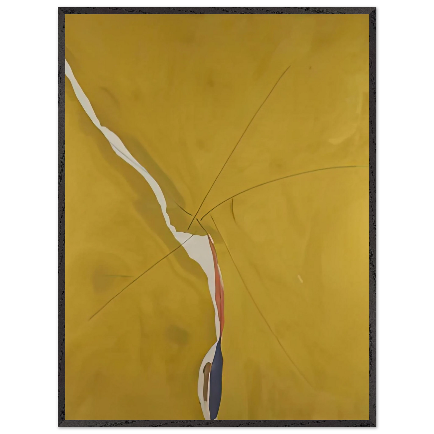 Helen Frankenthaler - Sesame, 1970- Wall Art - 21x29.7 cm / 8x12" - Premium Wooden Framed Poster With Fine Art Paper - White frame