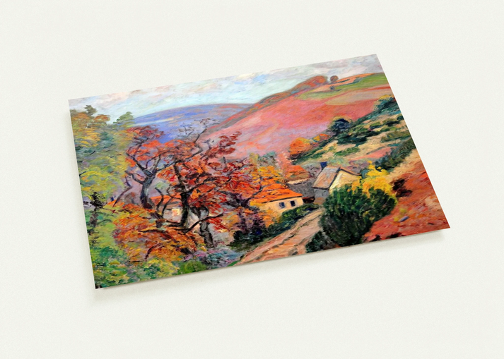 Mountain Landscape - Pontgibaud, village in Peschadoire By Armand Guillaumin Pack of 10 Post Cards | Armand Guillaumin Post Cards | A6 (10.5 x 14.8 cm) - 4.1 x 5.8 inches