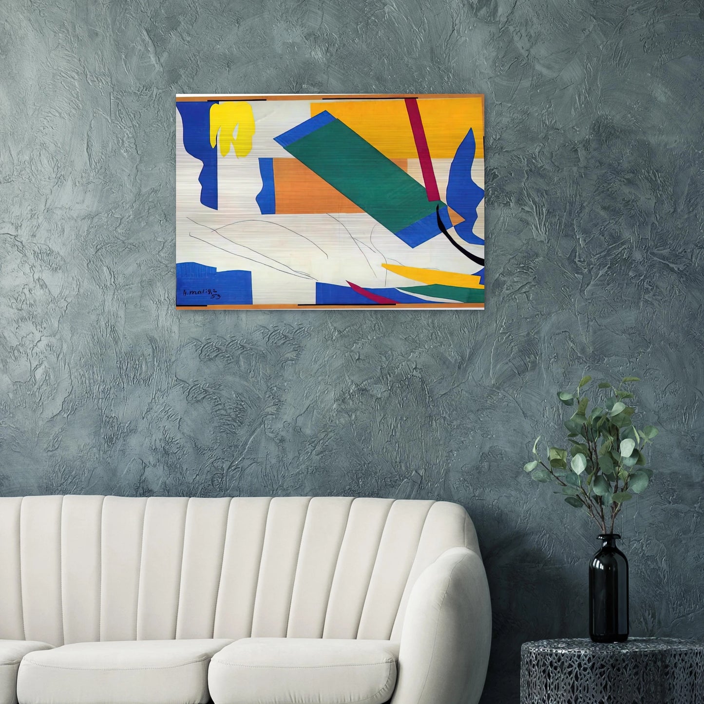 MEMORY OF OCEANIA - Henri Matisse Brushed Aluminum Print - 70x100 cm / 28x40 inches | Henri Matisse Aluminum Print | Henri Matisse Prints