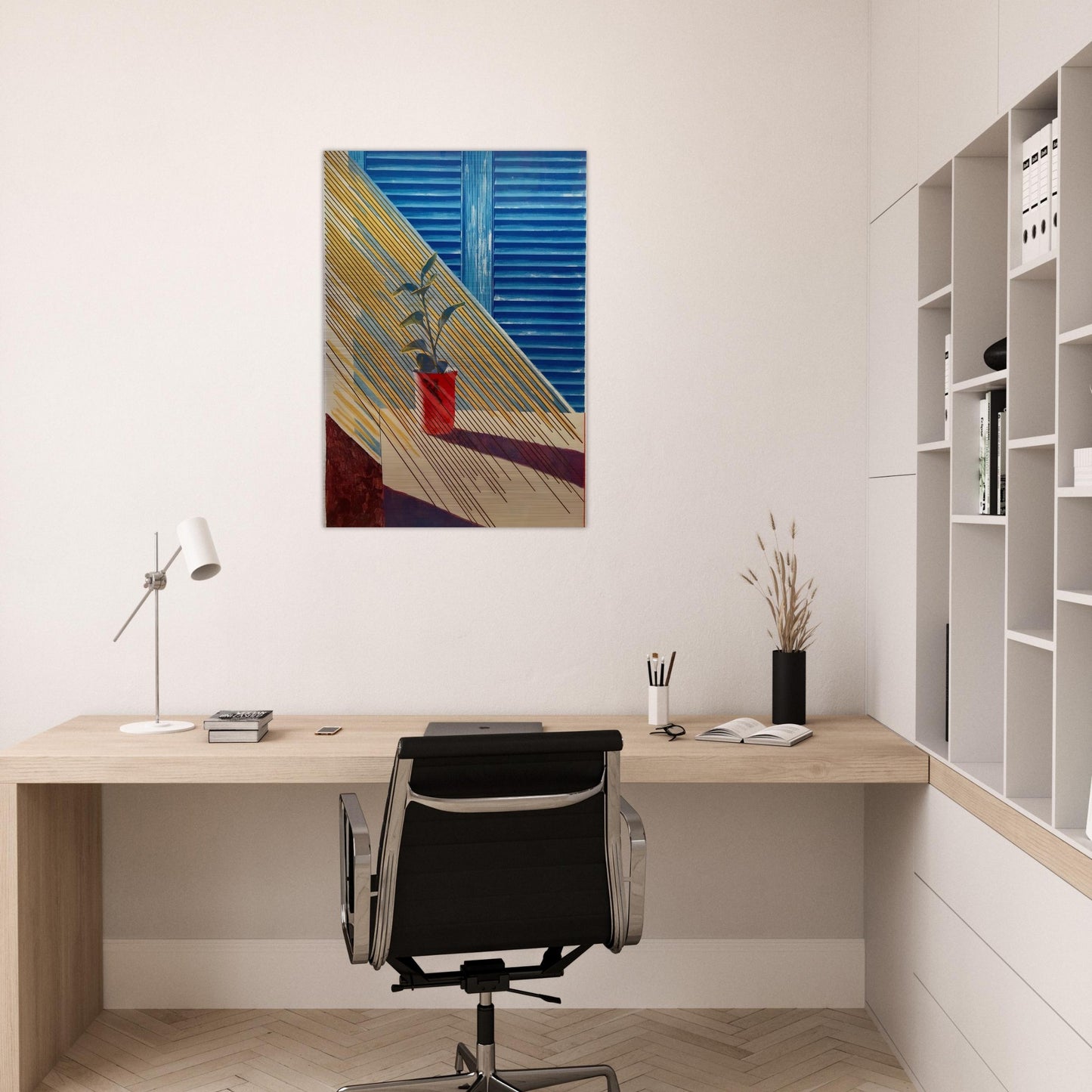 David Hockney - David Hockney Brushed Aluminum Print - 70x100 cm / 28x40 inches | David Hockney Aluminum Print | David Hockney Prints