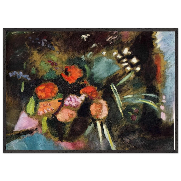 FLOWERS 1906 - Henri Matisse 70x100 cm / 28x40 inches Framed Art Print – Black Wooden Frame