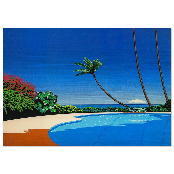 Shade of Palm Grove II - Hiroshi Nagai Brushed Aluminum Print - 70x100 cm / 28x40 inches | Hiroshi Nagai Aluminum Print | Hiroshi Nagai Prints