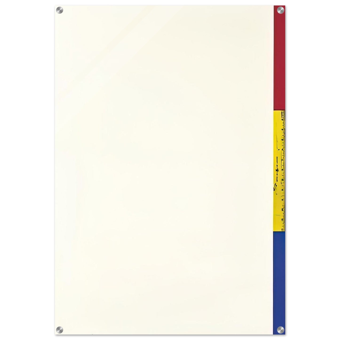 UNTITLED RULER ULAE 56 - Jasper Johns Acrylic Print - 70x100 cm / 28x40″ inches