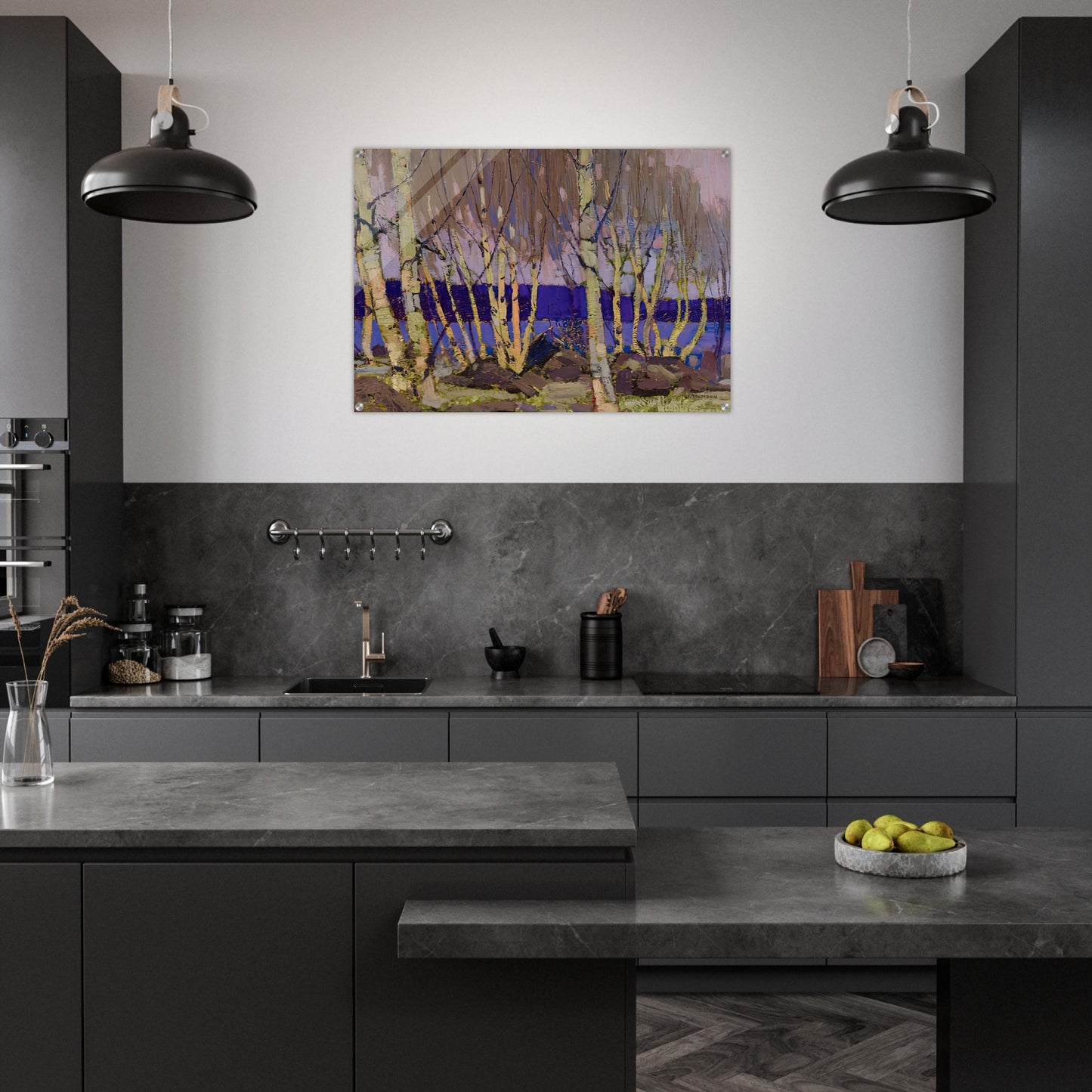 EVENING CANOE LAKE 1916 - Tom Thomson Acrylic Print - 70x100 cm / 28x40″ inches