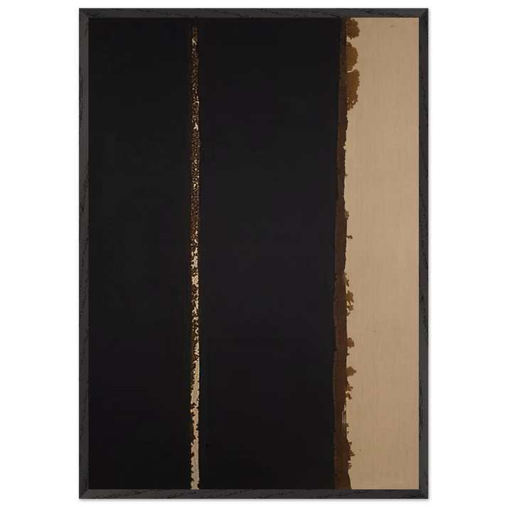 Umber Blue - 1991 - Yun Hyong-keun 70x100 cm / 28x40 inches Framed Art Print – Black Wooden Frame