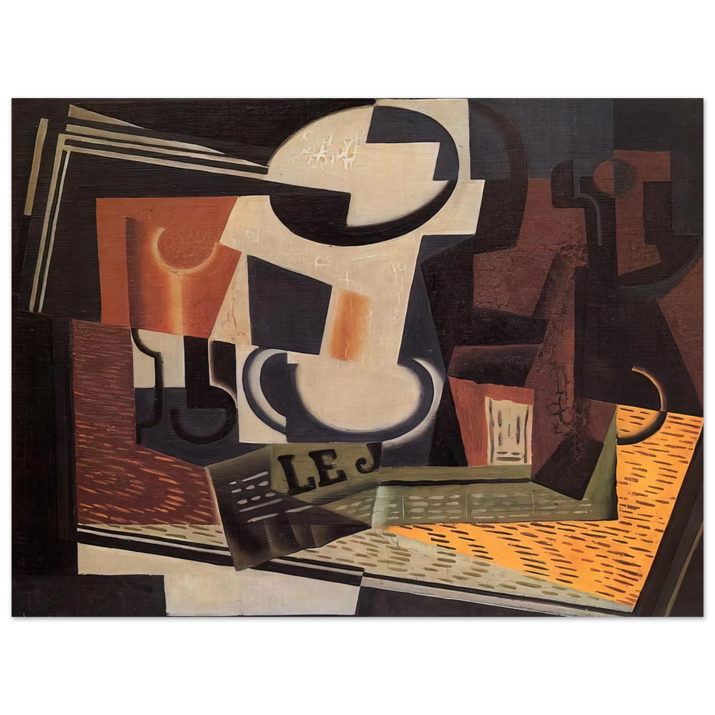 Juan Gris - STILL LIFE WITH FRUIT BOWL 1918 Fine Art Poster - Default Title
