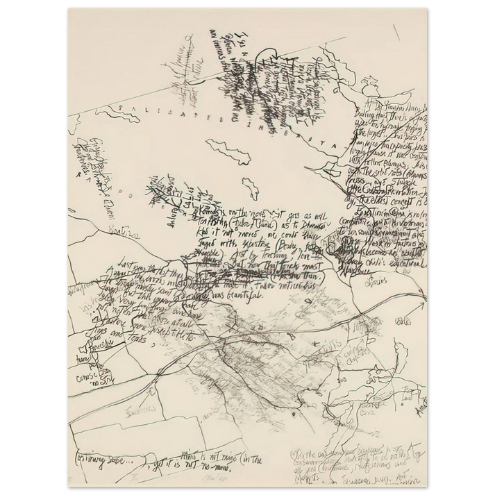 John Cage - Mushroom Book Plate X - 1972 75x100 cm / 30x40inches Fine Art Poster