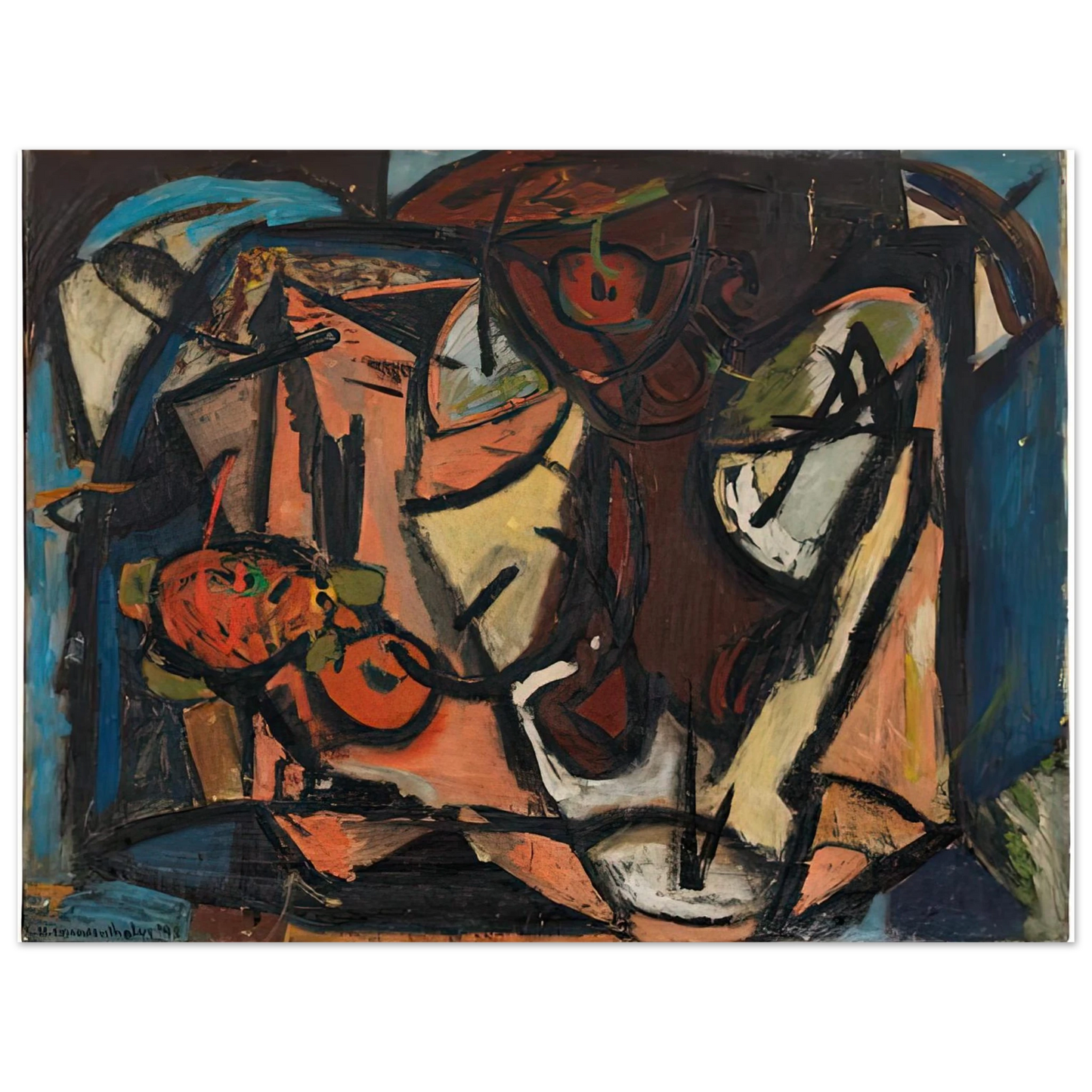 Helen Frankenthaler - Still Life, 1948- Wall Art - 21x29.7 cm / 8x12" - Fine Art Poster - -