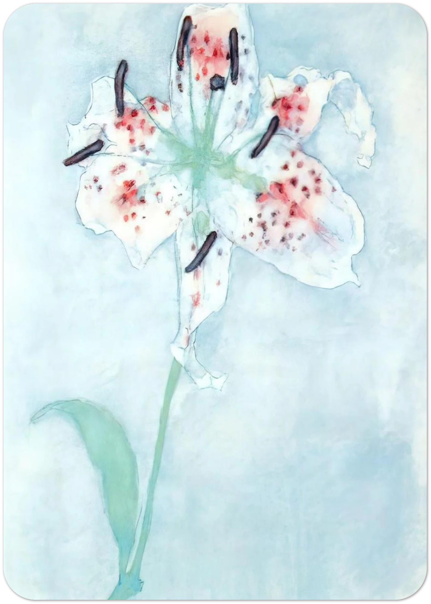 Lily By Piet Mondrian Pack of 10 Post Cards | Piet Mondrian Post Cards | A6 (10.5 x 14.8 cm) - 4.1 x 5.8 inches