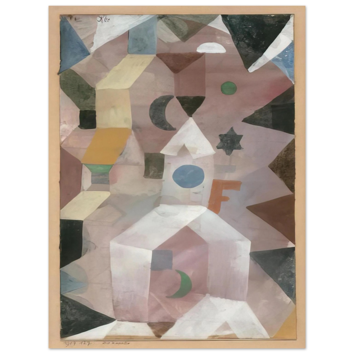 Paul Klee - THE CHAPEL 1917 Fine Art Poster - Default Title