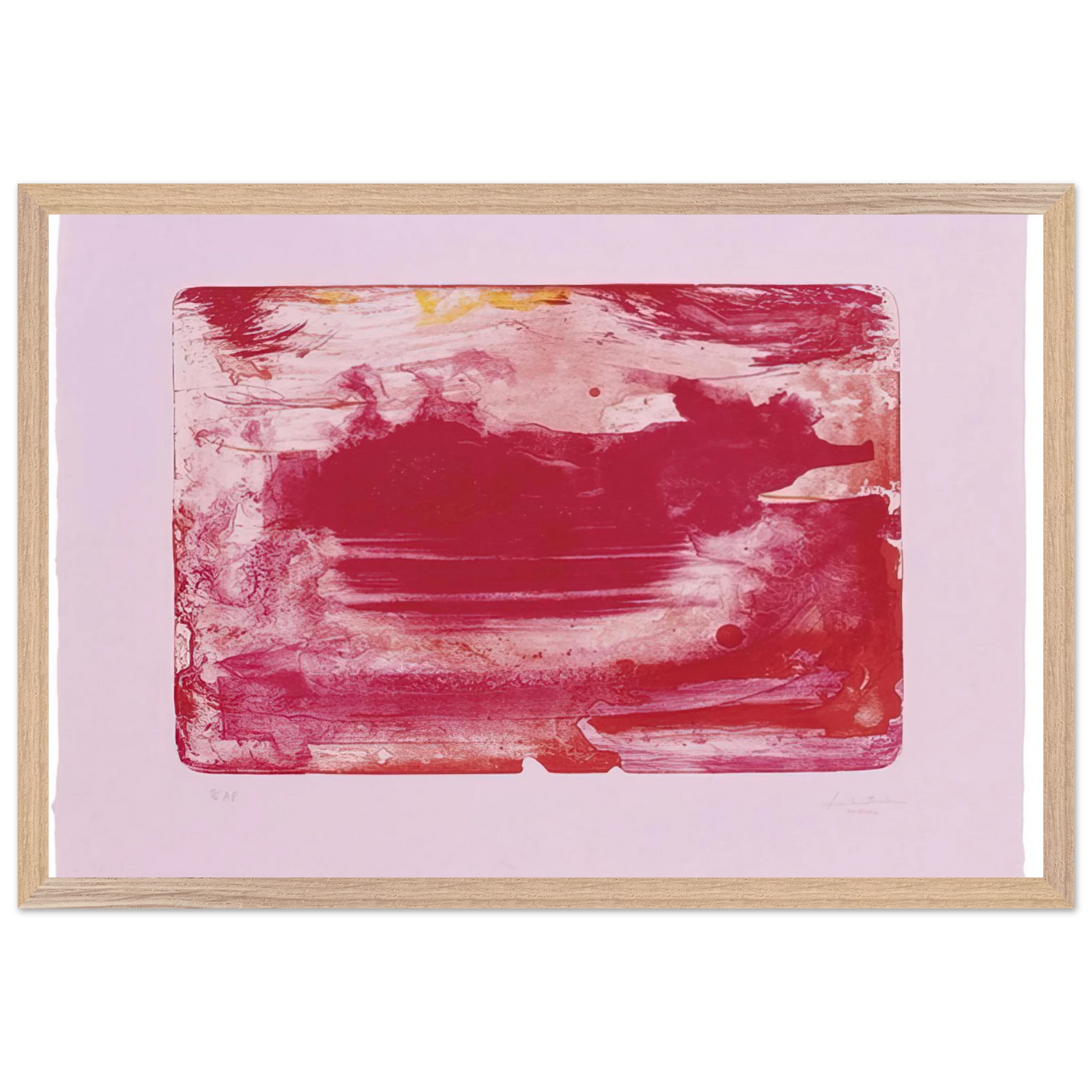Helen Frankenthaler - The Red Sea - 1982 Wall art - 45x60 cm / 18x24 inches - Fine Art Poster - -