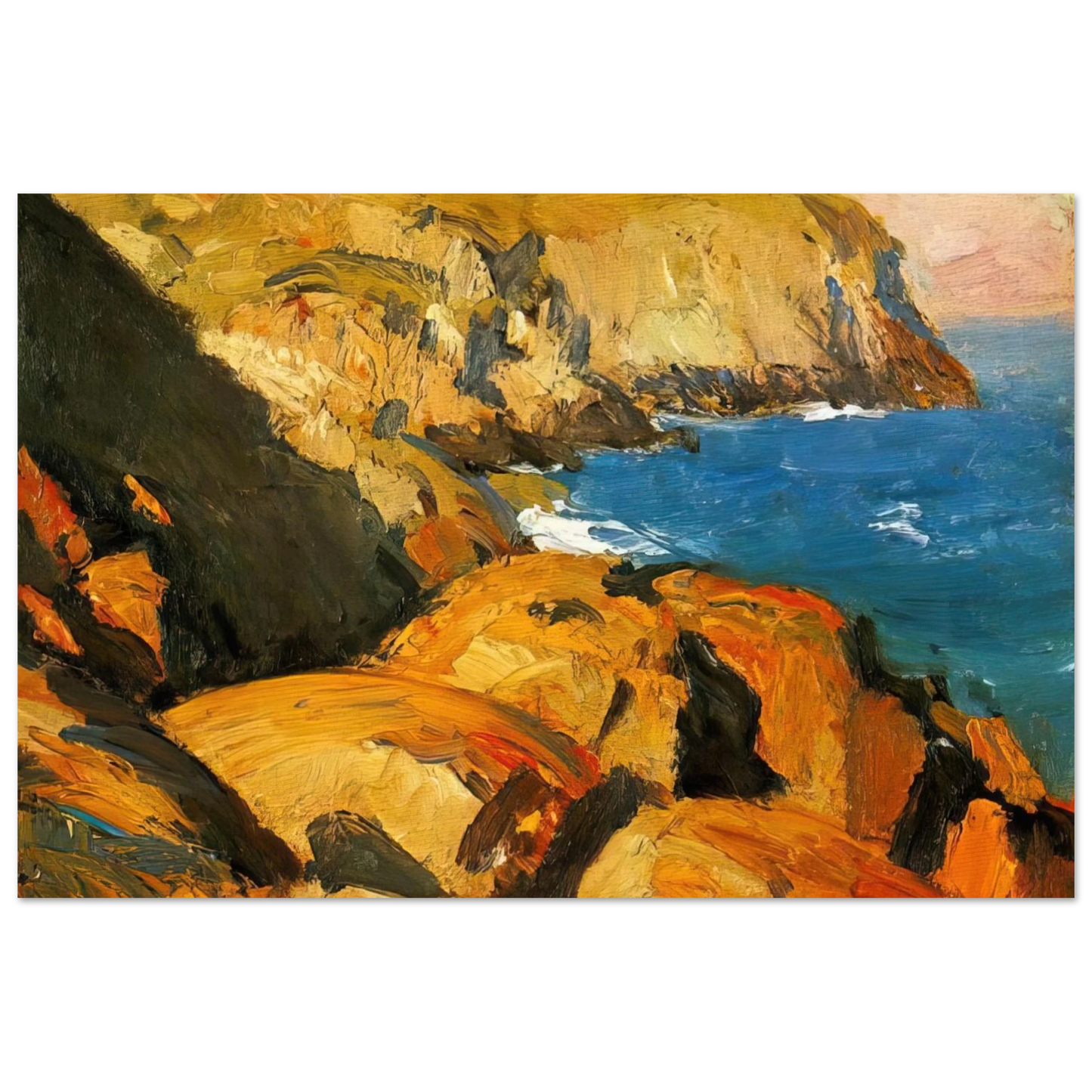 Edward Hopper - Blackhead, Monhegan Fine Art Poster - 75x100 cm / 30x40 inches