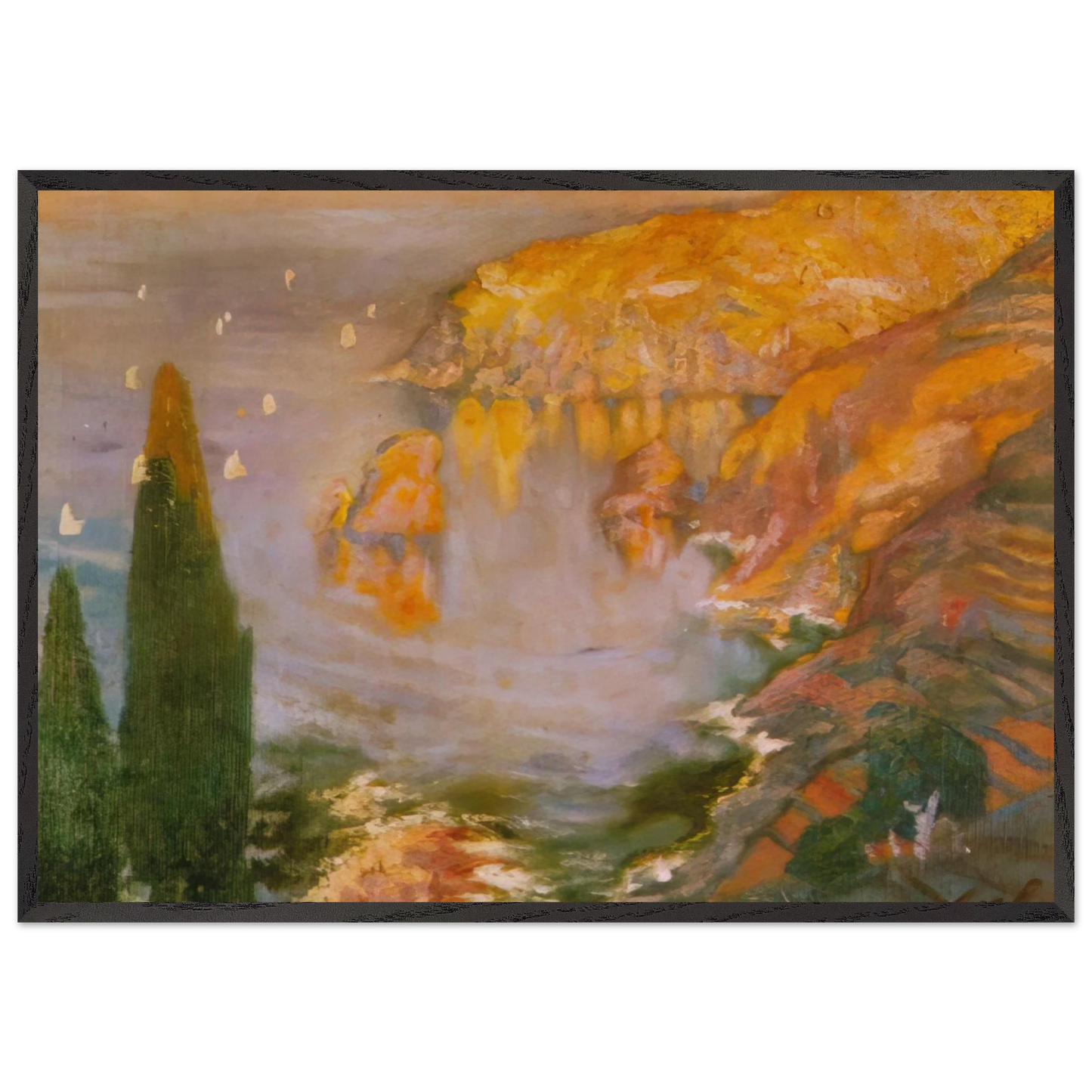 CALA NANS - Salvador Dali Framed Art Print – Black Wooden Frame - Default Title - -Framed Art Print