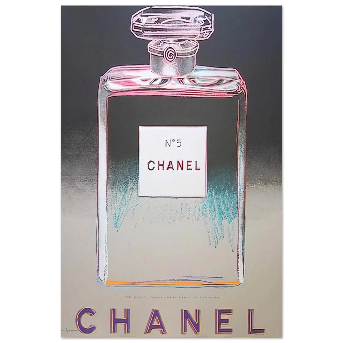 Andy Warhol - Chanel No. 5 Fine Art Poster - 75x100 cm / 30x40 inches