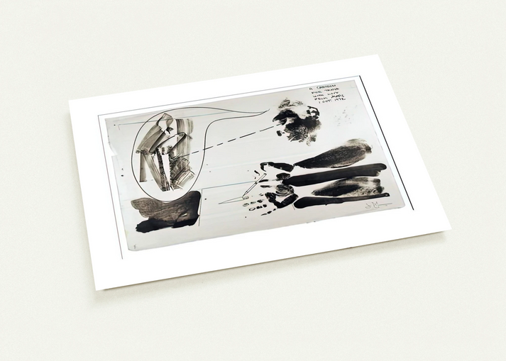 CARTOON FOR TANYA 1972 By Jasper Johns Pack of 10 Post Cards | Jasper Johns Post Cards | A6 (10.5 x 14.8 cm) - 4.1 x 5.8 inches