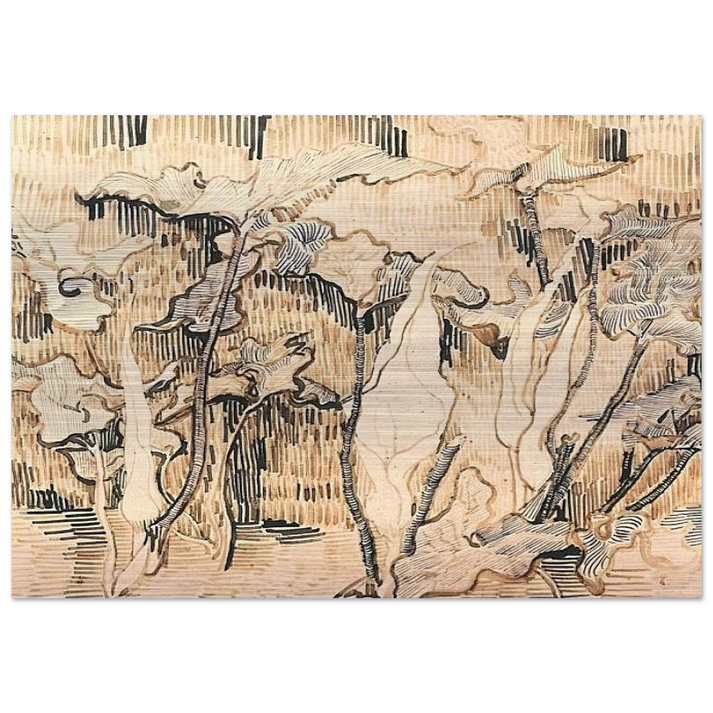 Arums - Vincent van Gogh Brushed Aluminum Print - 70x100 cm / 28x40 inches | Vincent van Gogh Aluminum Print | Vincent van Gogh Prints