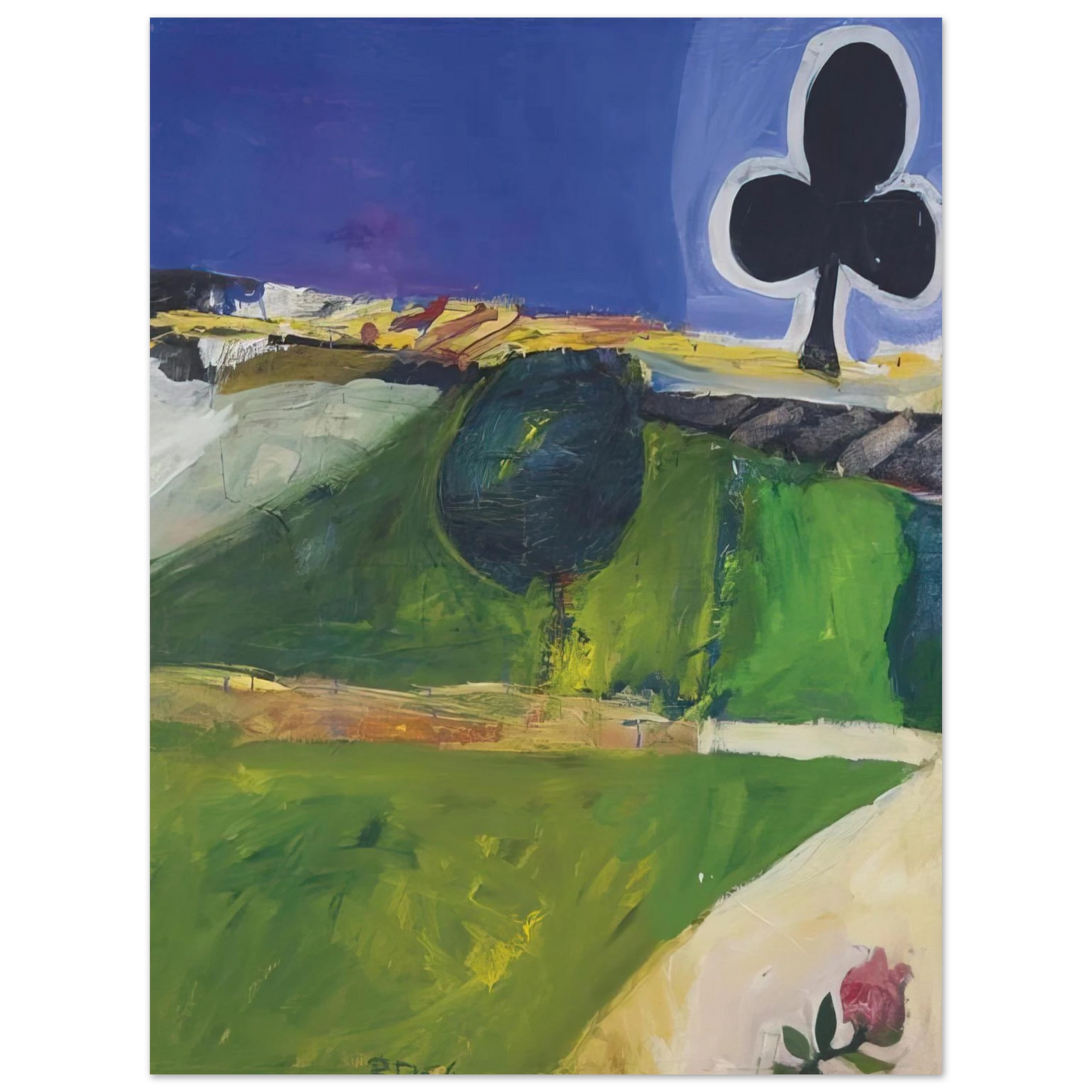 Richard Diebenkorn - Landscape with Figure Fine Art Poster - Default Title
