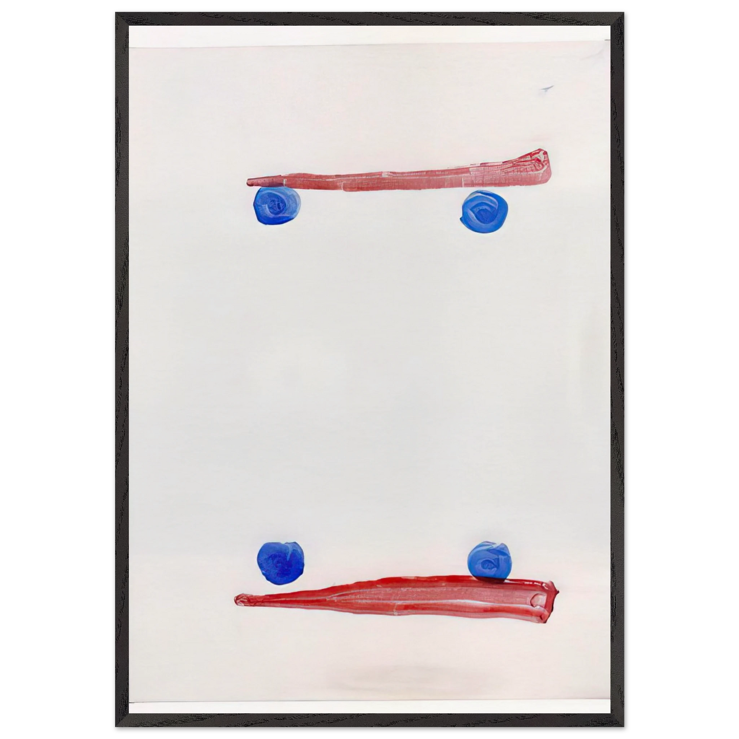 Opponents - 2007 N1 - Ralston Crawford 70x100 cm / 28x40 inches Framed Art Print – Black Wooden Frame