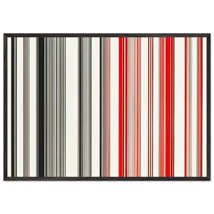 Night Rider - 1983 - Gene Davis 70x100 cm / 28x40 inches Framed Art Print – Black Wooden Frame