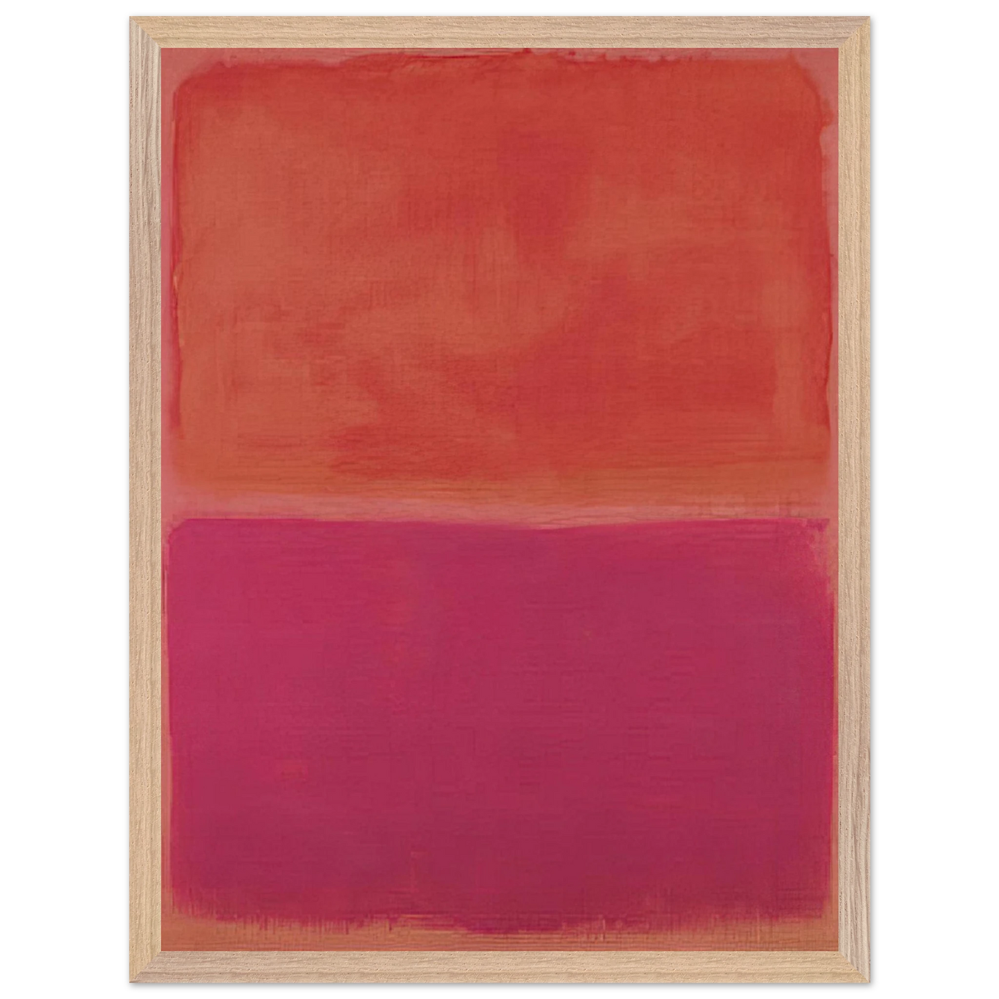 Mark Rothko - No. 3 - 1967 Wall Art - 21x29.7 cm / 8x12" - Premium Wooden Framed Poster With Fine Art Paper - Wood frame