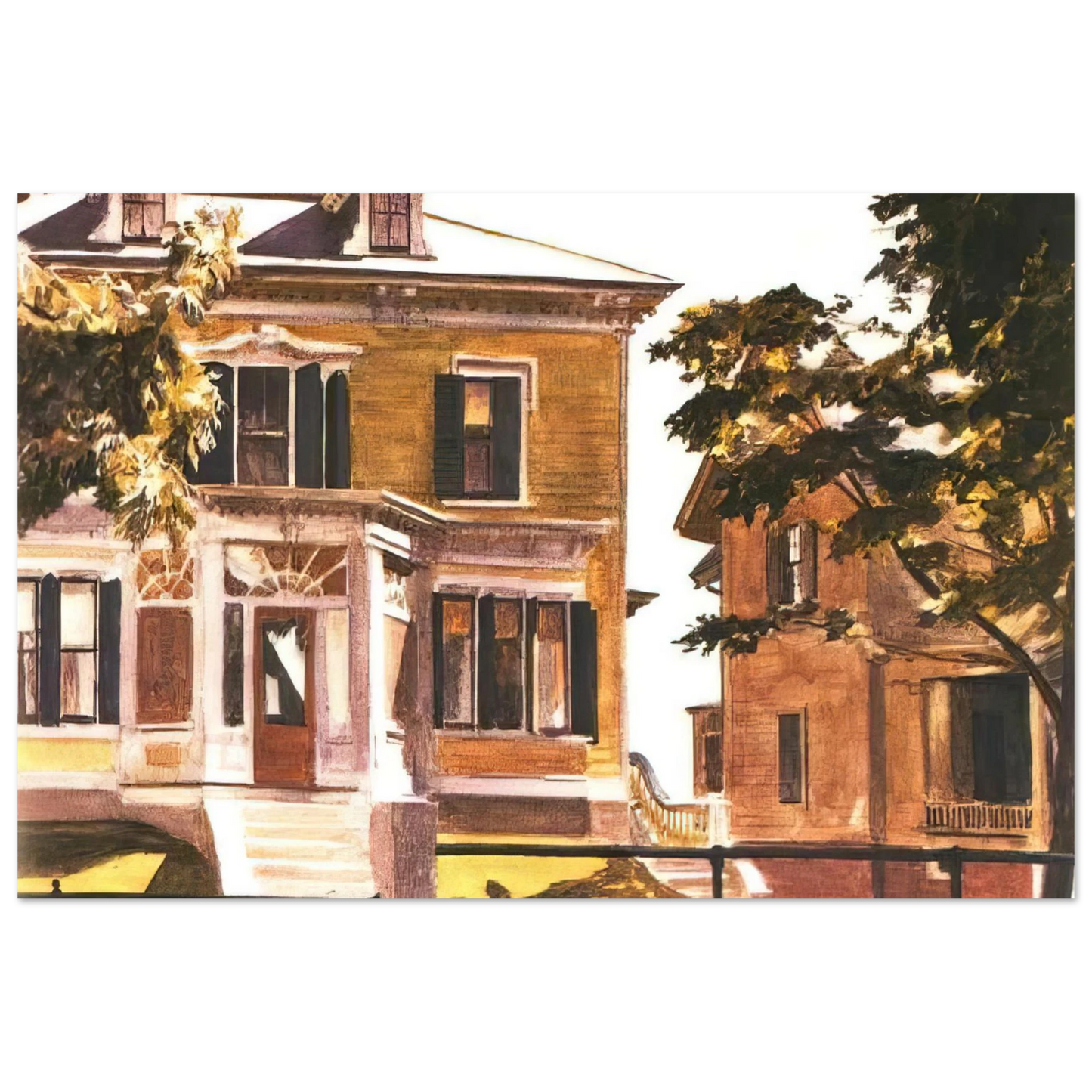 Edward Hopper - Davis House Fine Art Poster - 40x60 cm / 16x24 inches