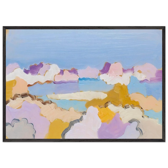 Untitled - 1959 N11 - Charles Lapicque 70x100 cm / 28x40 inches Framed Art Print – Black Wooden Frame