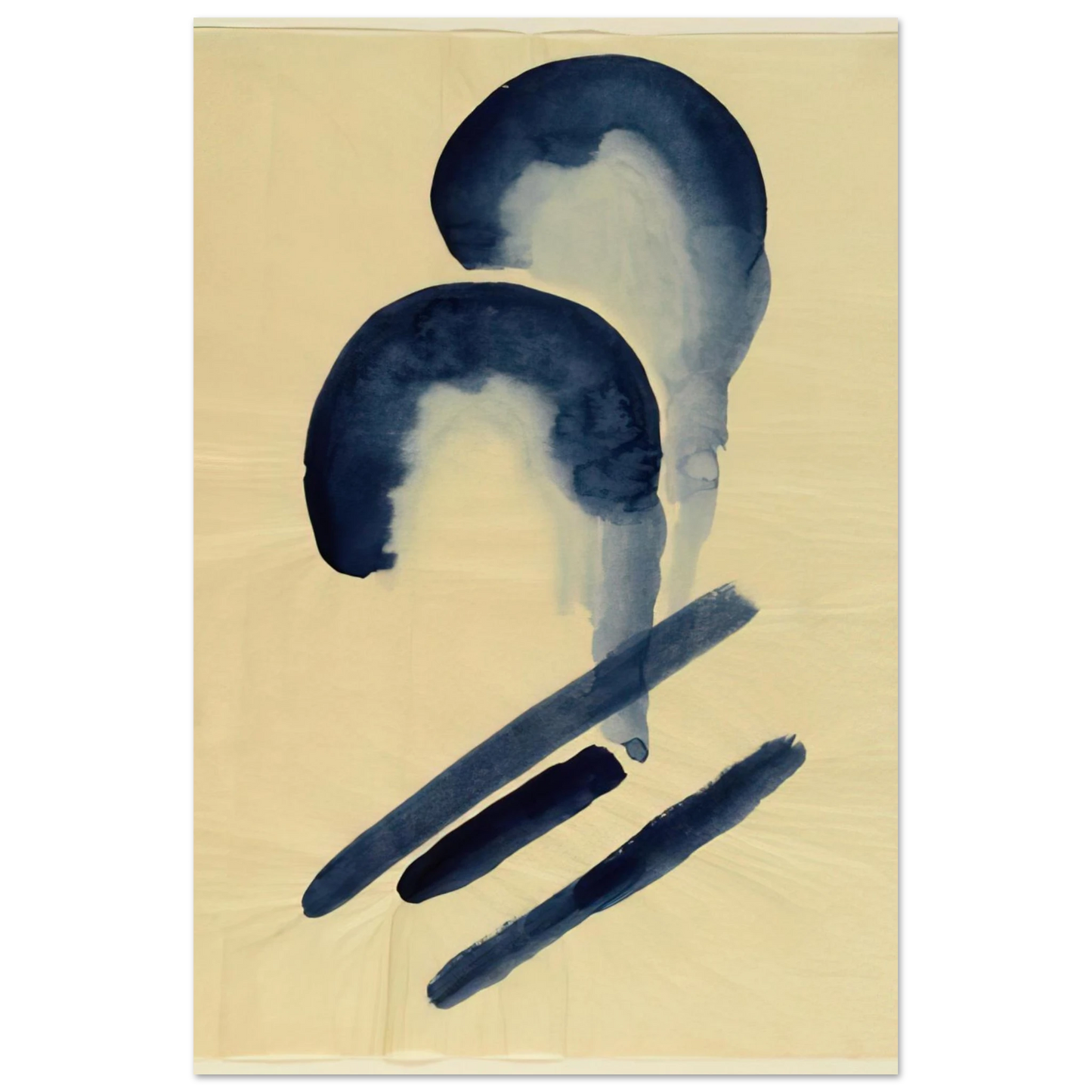 Georgia O'Keeffe - Blue-04 Fine Art Poster - 40x60 cm / 16x24 inches