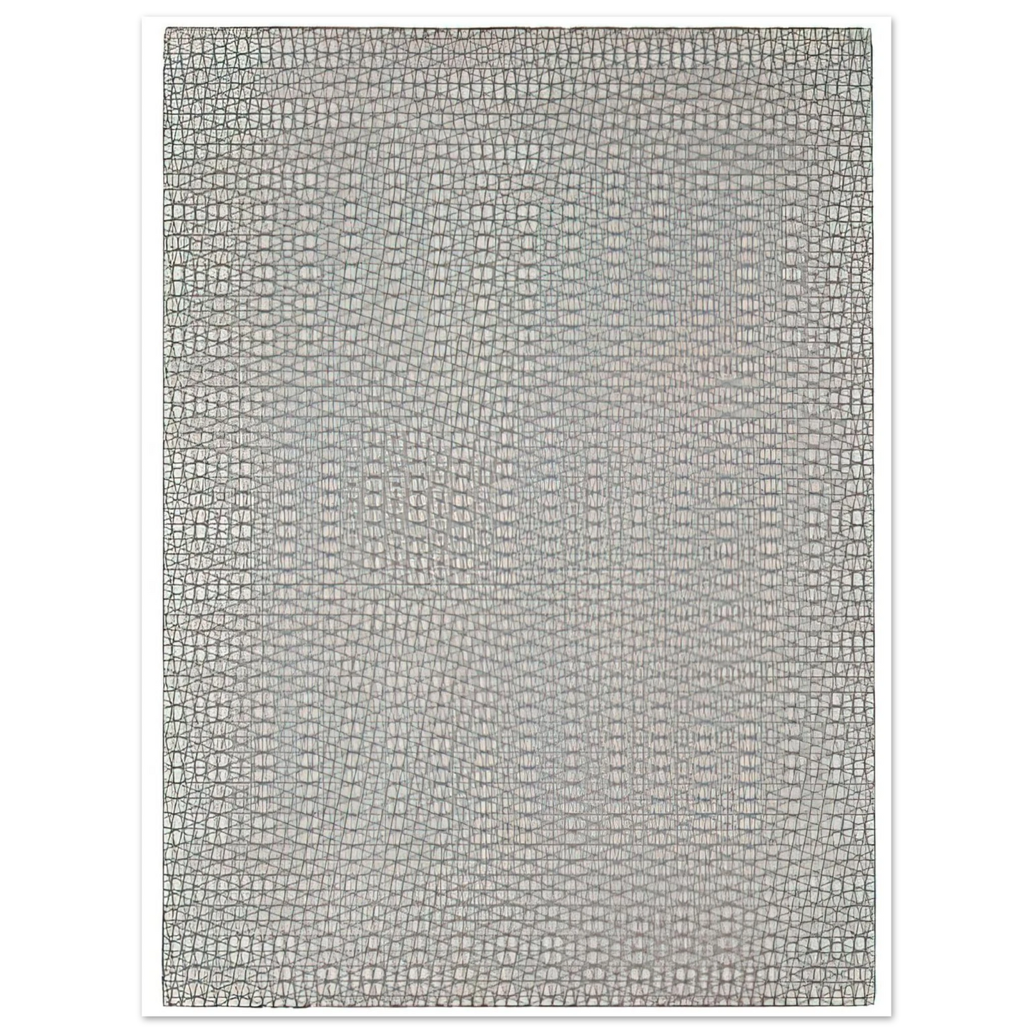 Francois Morellet - 3 grillages superposés 0°, 15°, -15° - 1959 Fine Art Poster - Default Title