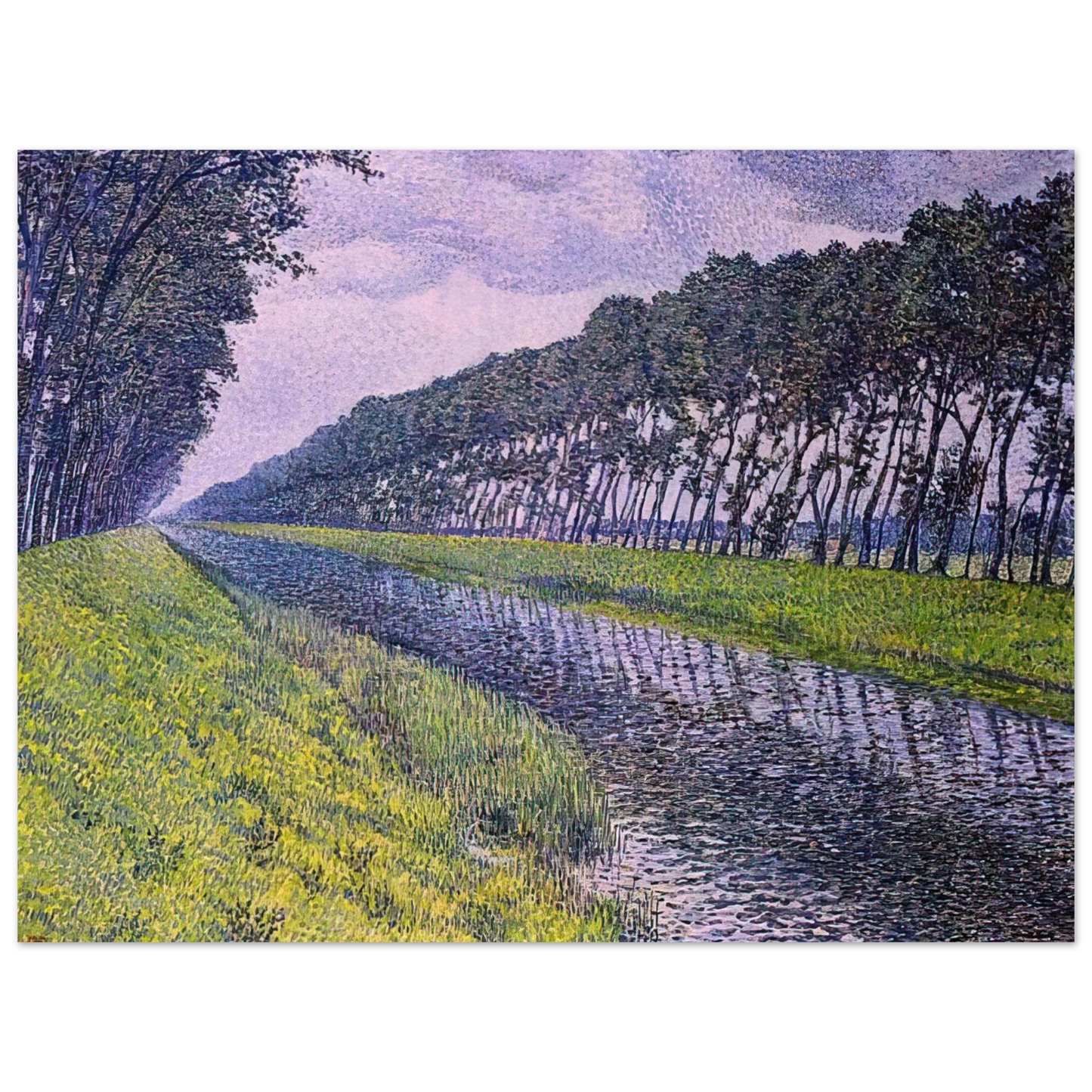 Theo van Rysselberghe - CANAL IN FLANDERS 1894 1 Fine Art Poster - Default Title
