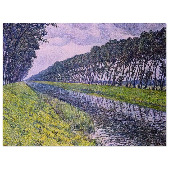 Theo van Rysselberghe - CANAL IN FLANDERS 1894 1 75x100 cm / 30x40inches Fine Art Poster