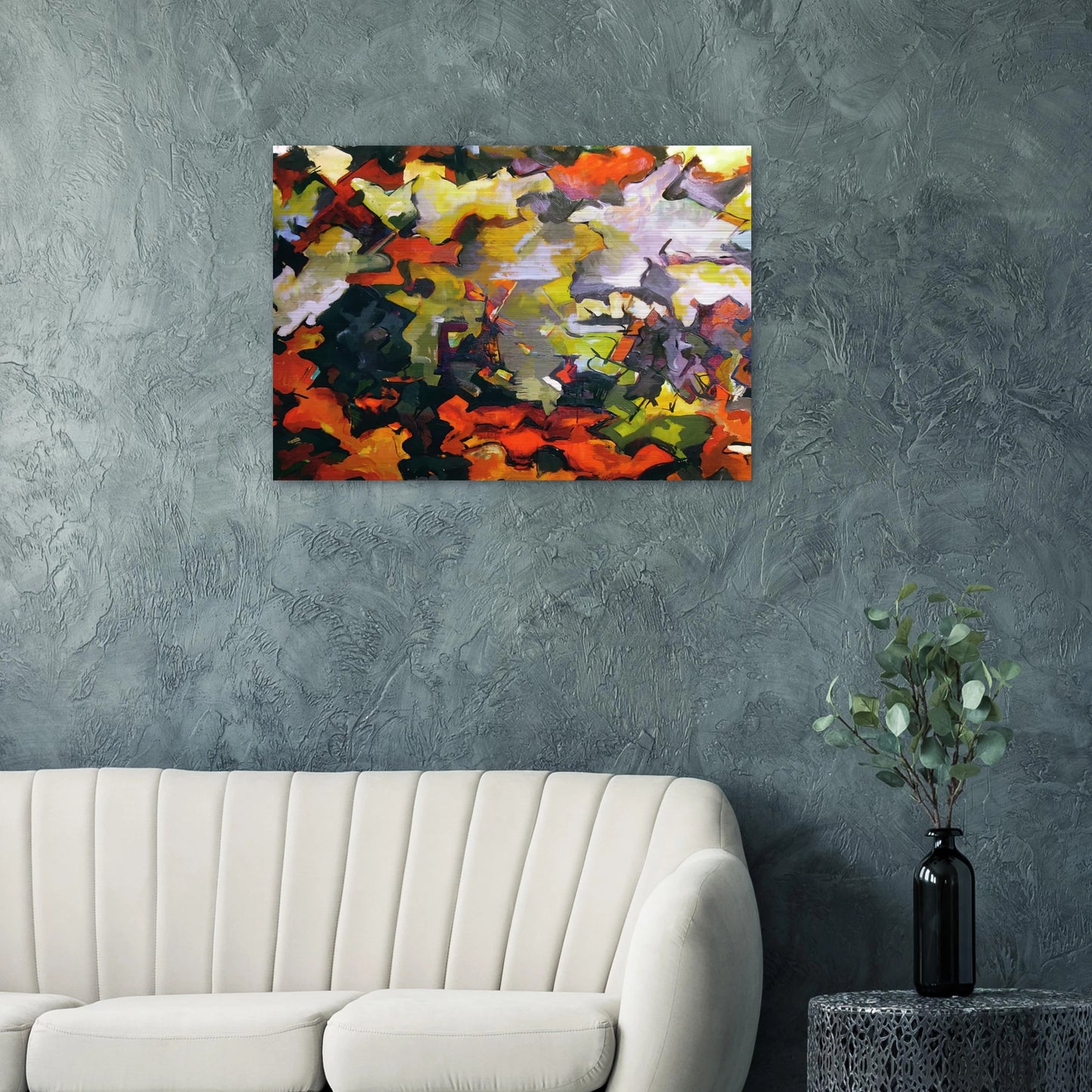 ABSTRACT LANDSCAPE 1950 - Audrey Flack Brushed Aluminum Print - 70x100 cm / 28x40 inches | Audrey Flack Aluminum Print | Audrey Flack Prints