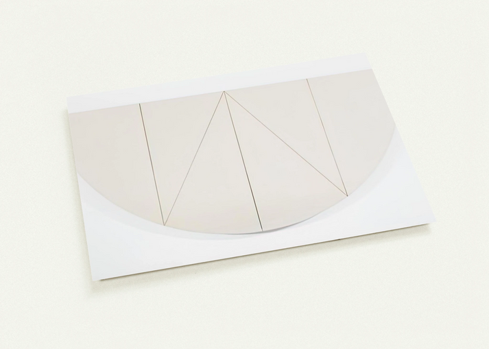 1 2 MANILLA CURVED AREA 1967 By Robert Mangold Pack of 10 Post Cards | Robert Mangold Post Cards | A6 (10.5 x 14.8 cm) - 4.1 x 5.8 inches