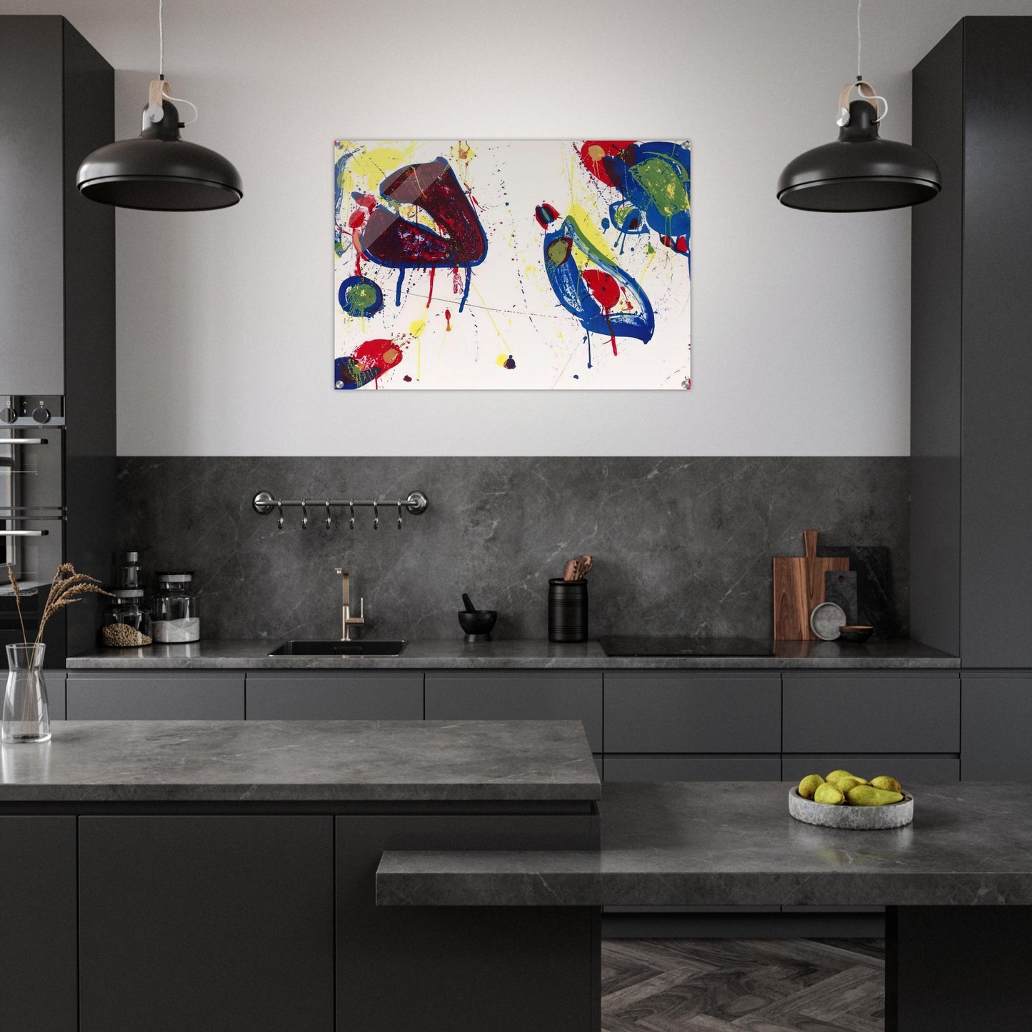 Heart Stone - Sam Francis Acrylic Print - 70x100 cm / 28x40″ inches